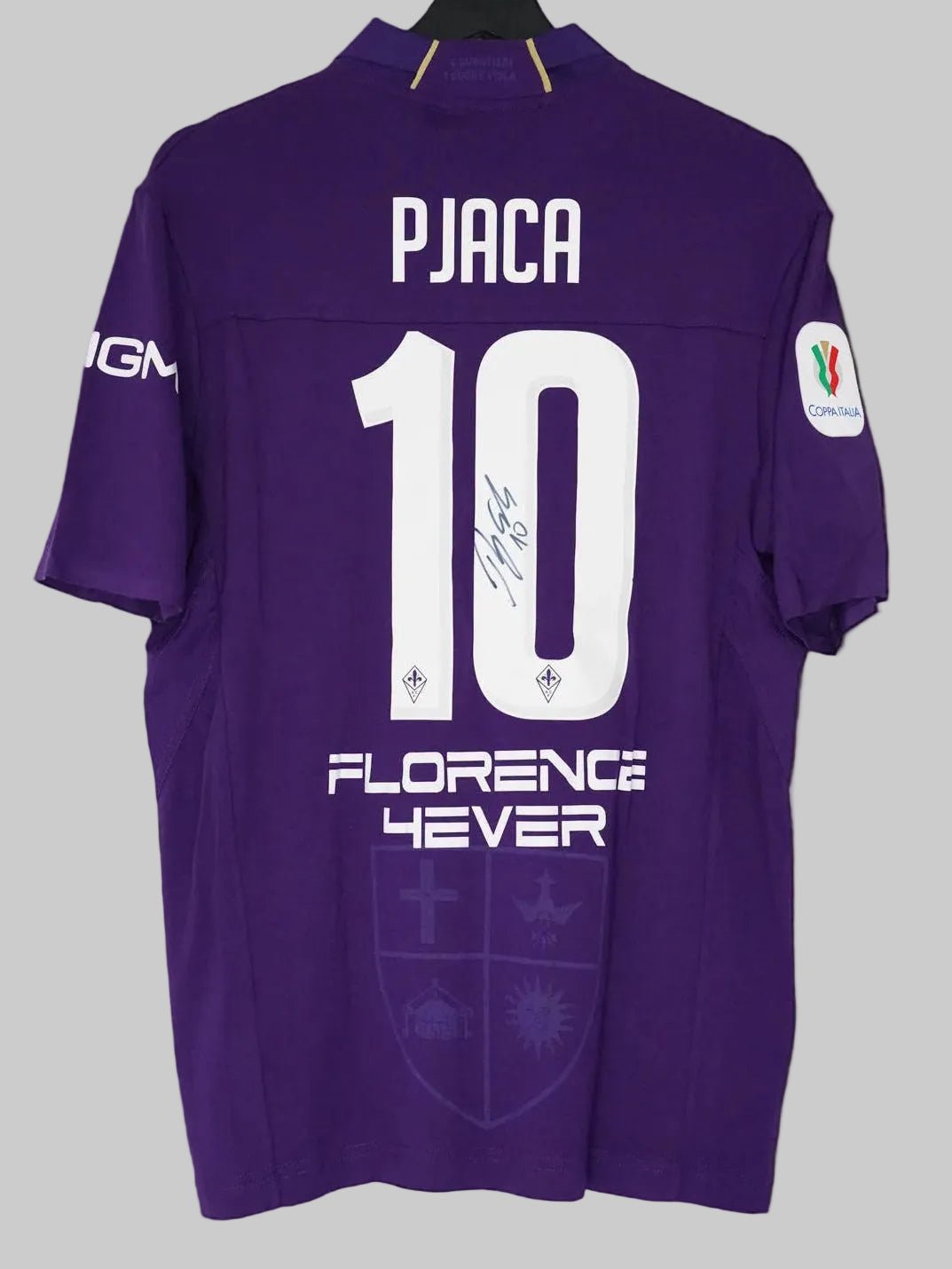 Fiorentina 2018/19 Handsigniertes Heimtrikot - Pjaca #10 (L)