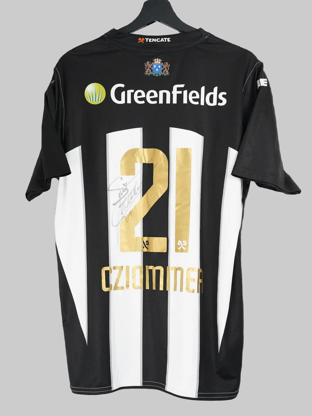 Maillot domicile signé d’Heracles Almelo 2014/15 - Cziommer n°21 (L)