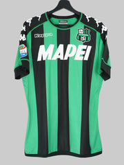 Sassuolo 2016/17 Matchworn & handsigniertes Heimtrikot - Magnanelli #4 (L)