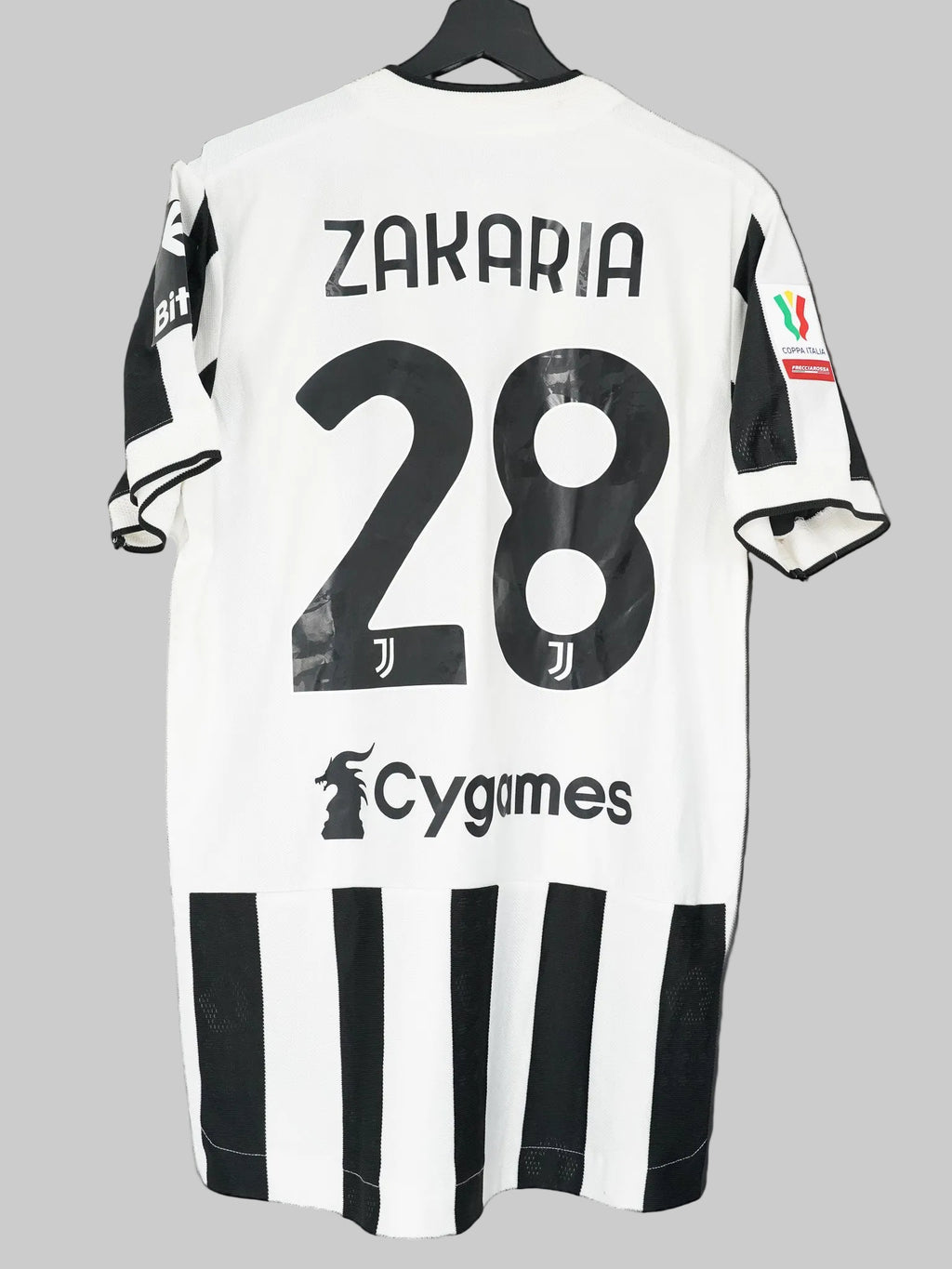 Juventus 2021/22 Matchworn Home Shirt - Zakaria #28 (L/XL)