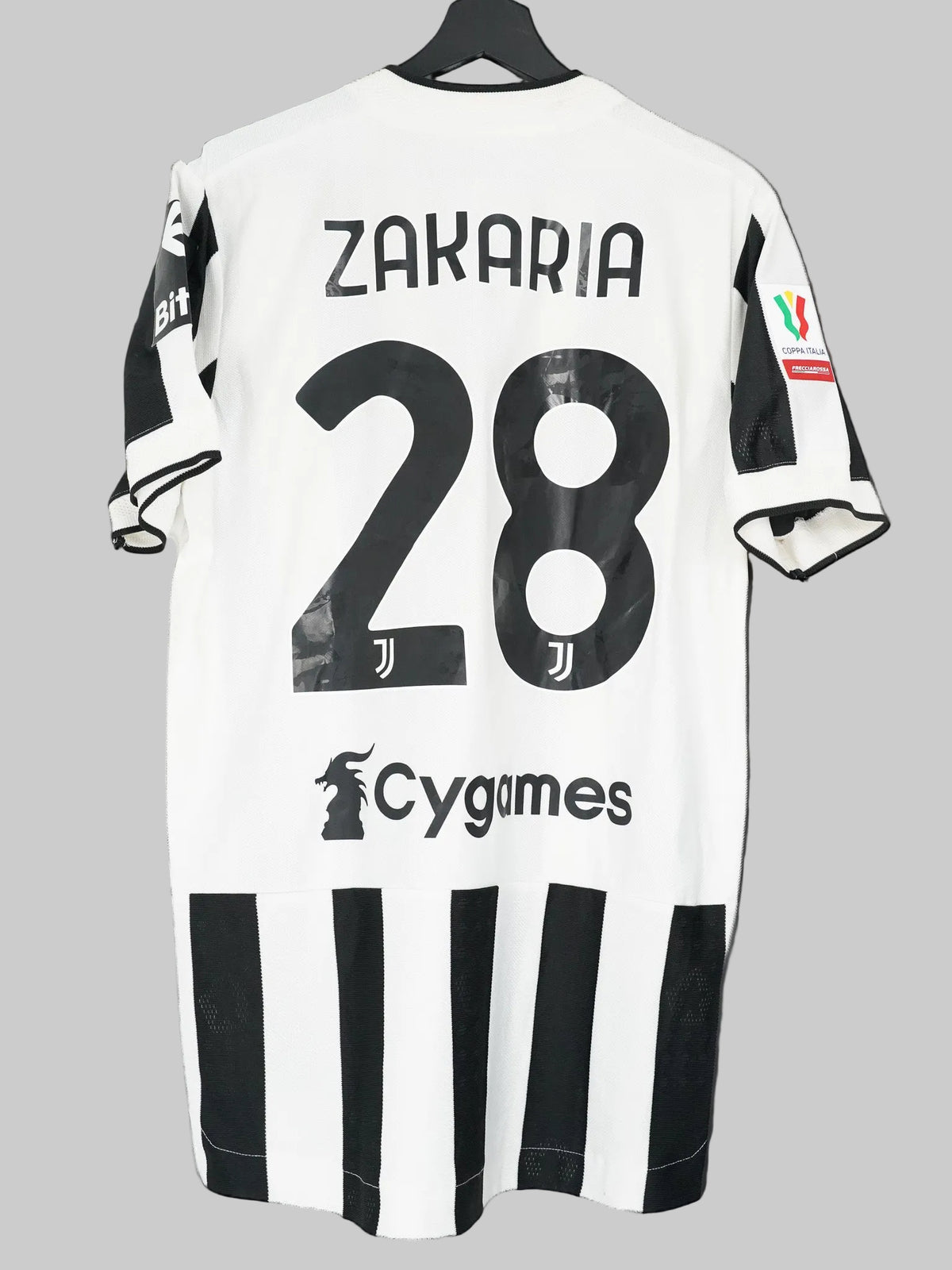 Juventus 2021/22 Matchworn Heimtrikot - Zakaria #28 (L/XL)