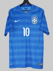 Brazil 2014/15 Away Shirt - Neymar JR #10 (M)