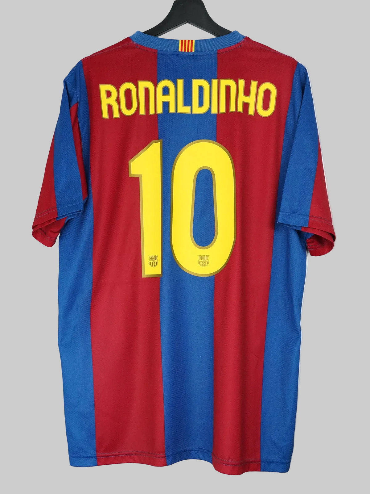 Camiseta FC Barcelona 2007/08 Local - Ronaldinho #10 (L)