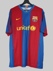 Camiseta FC Barcelona 2007/08 Local - Ronaldinho #10 (L)