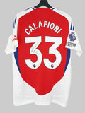 Arsenal 2024/25 Match Issue & Signed Home Shirt - Calafiori #33 (L)