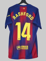 Maillot domicile du FC Barcelone 2025/26 — Rashford n°14 (M)