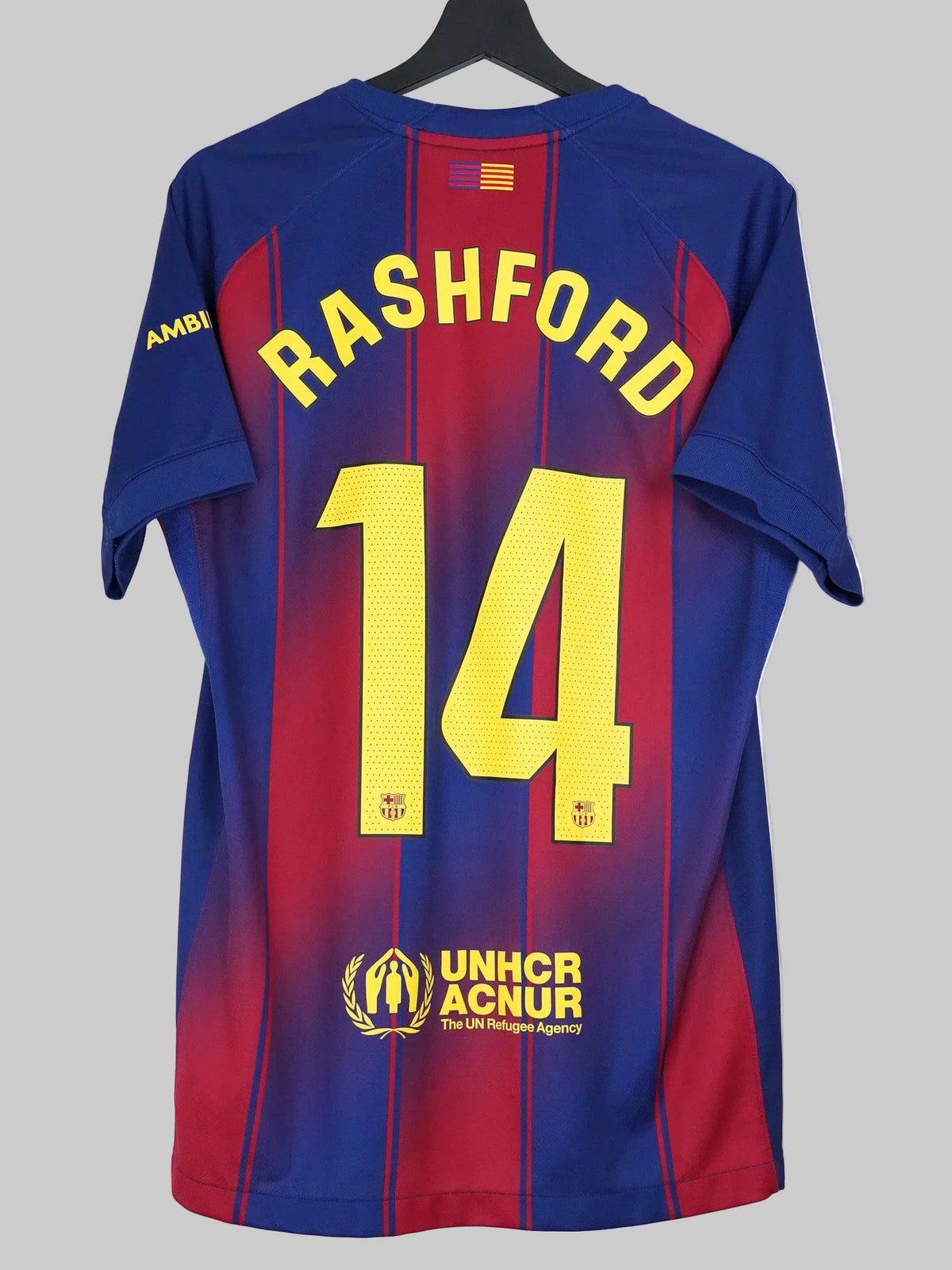 Maillot domicile du FC Barcelone 2025/26 — Rashford n°14 (M)