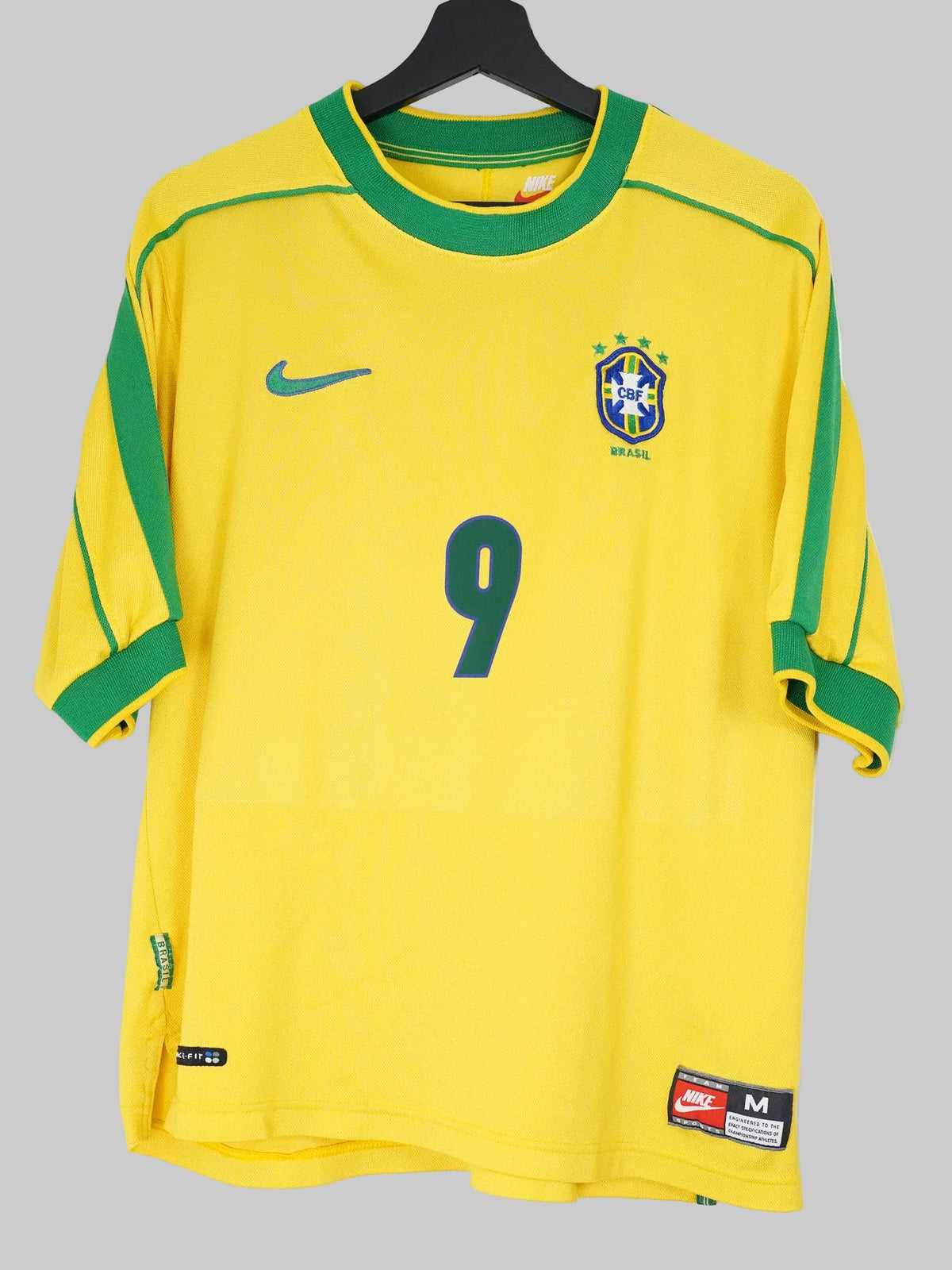 Brasil 1998/99 Home Shirt - Ronaldo #9 (M)