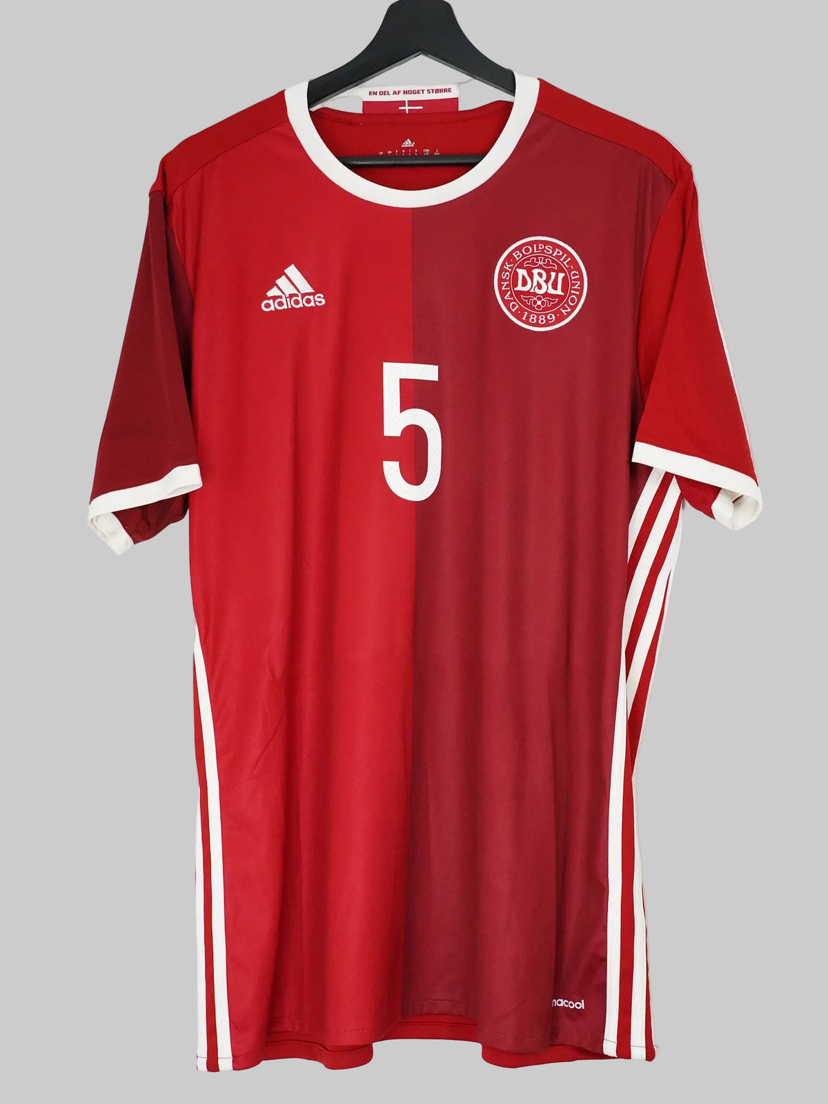 Denmark 2015/16 Home Shirt - Durmisi #5 (L)